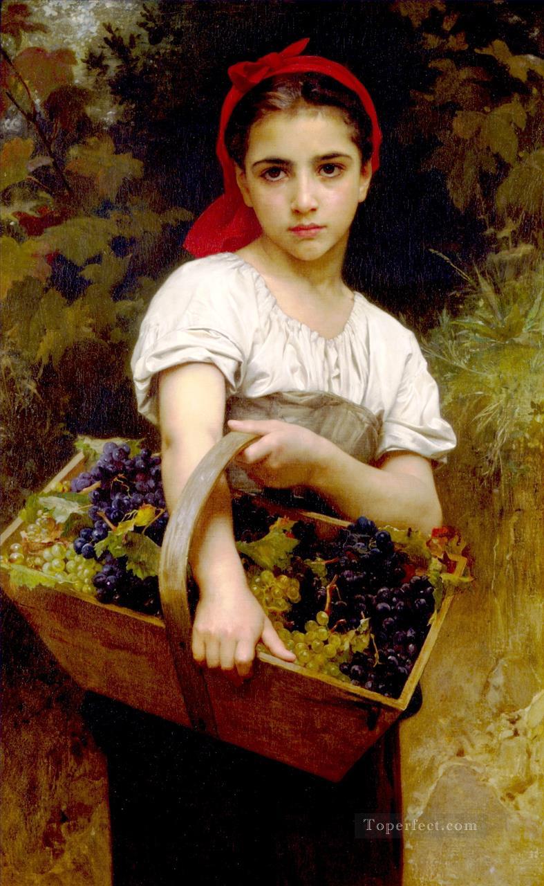 Realismo vendengeuse William Adolphe Bouguereau Pintura al óleo